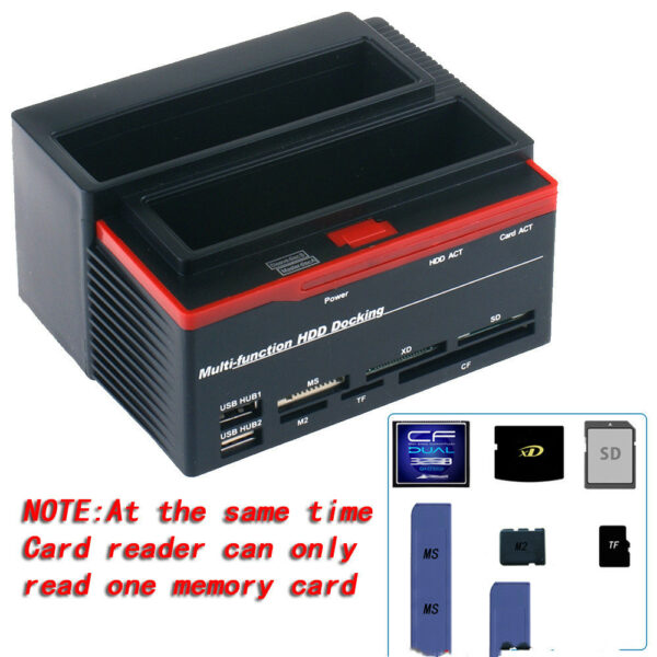 Factory Supply Model Functional Hard Disk Base Usb2.0 Sata Ide Interface With Card Reader - Image 5