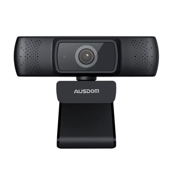 Ausdom AF640 1080p FHD Wide Angle Desktop Webcam – Black