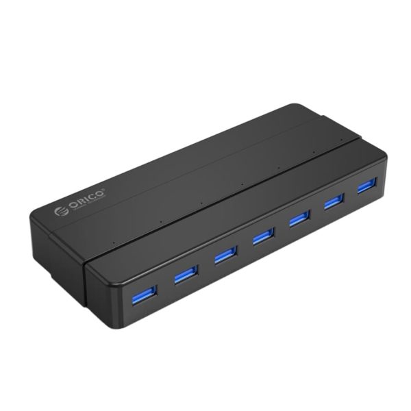 ORICO 7 Port Additional Power USB3.0 Hub – Black