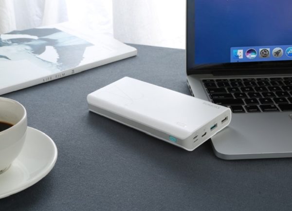 Romoss Sense6+ 20000mAh QC Type-C Power Bank – White