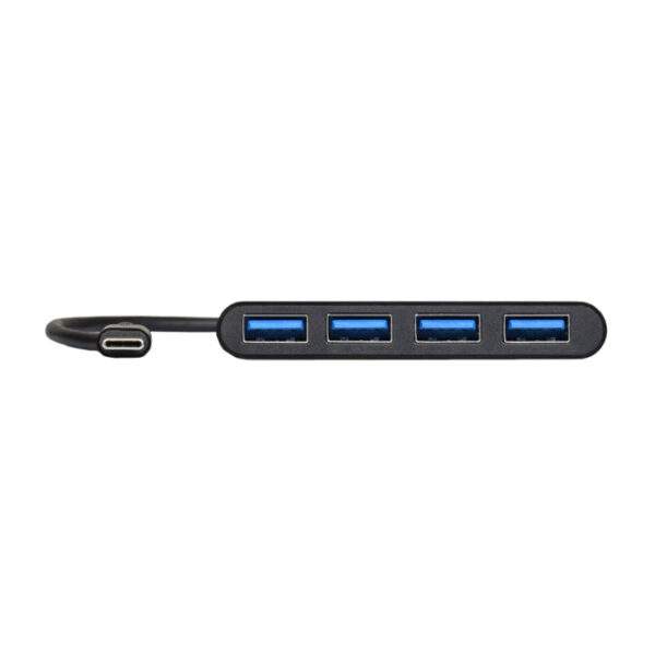 Port USB Type-C to 4 x USB3.0 5Gbps 30cm 4 Port Hub - Black - Image 4