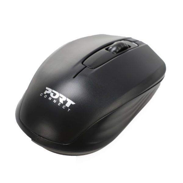 Port Connect Wireless Mouse 1000DPI - Black - Image 2