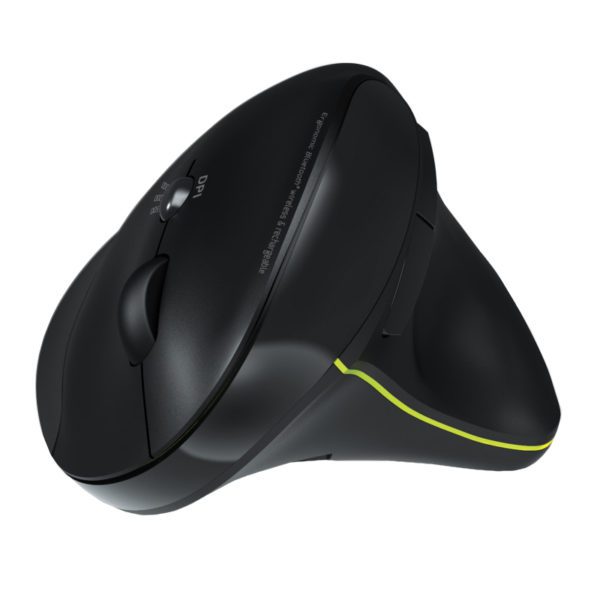 Port Connect Wireless Rechargeable Ergonoc Mouse Bluetooth - Black - Image 2