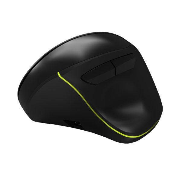 Port Connect Wireless Rechargeable Ergonoc Mouse Bluetooth - Black - Image 4