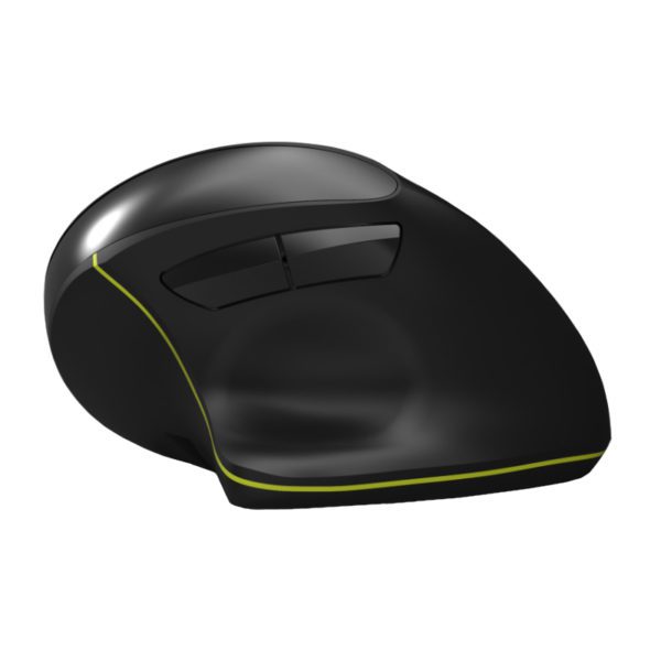 Port Connect Wireless Rechargeable Ergonoc Mouse Bluetooth - Black - Image 5