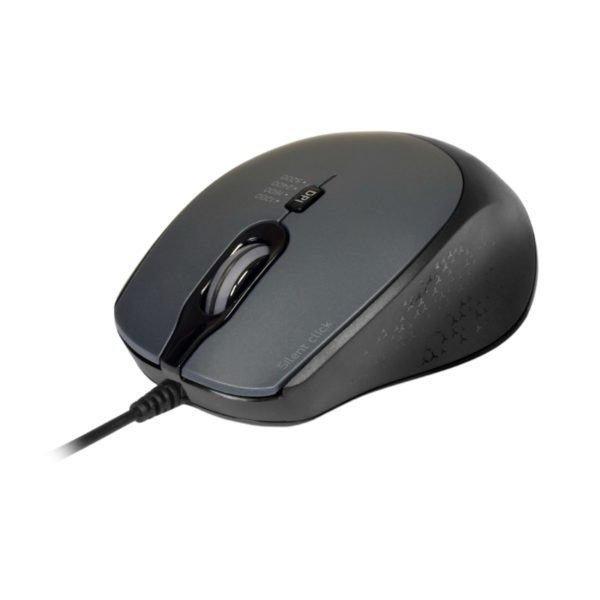 Port Connect Wired USB|Type-C 3600DPI Mouse - Black - Image 2