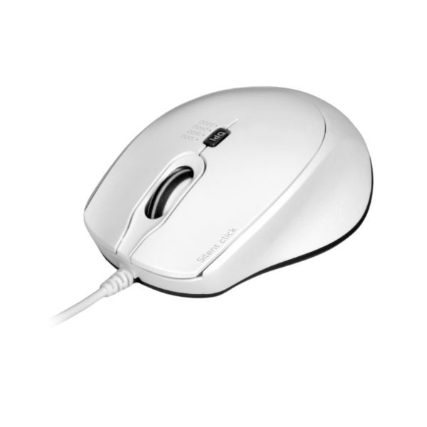 Port Connect Wired USB|Type-C 3600DPI Mouse - White - Image 3
