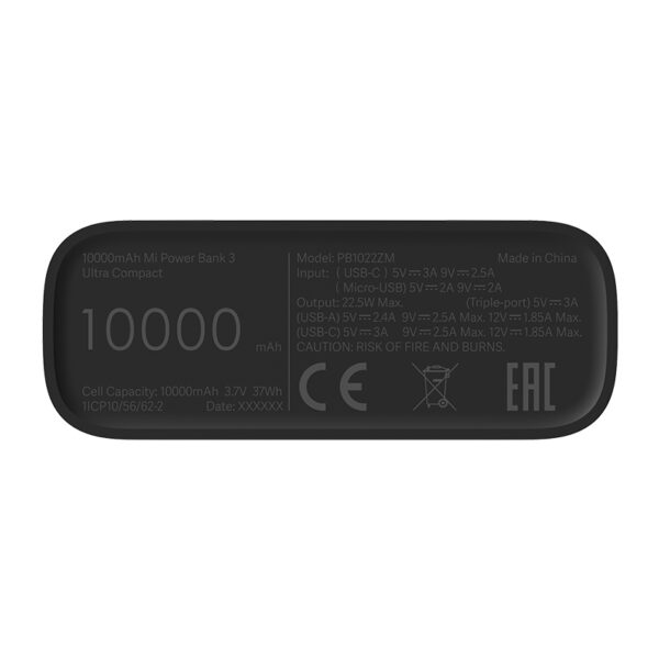 Xiaomi 10000mAh Mi Power Bank 3 Ultra Compact - Black - Image 4