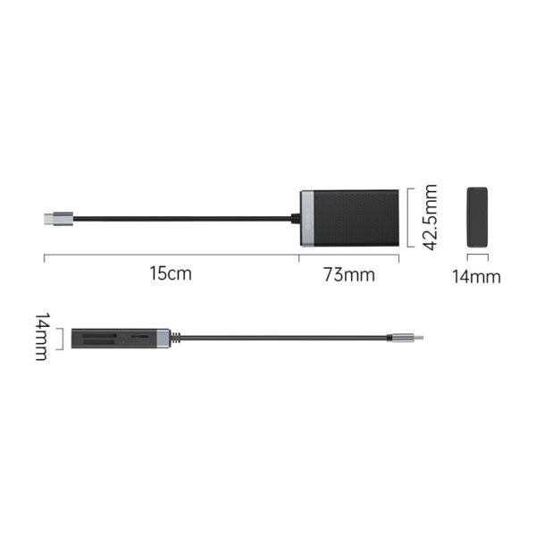 ORICO Multi Card Reader Type-C | TF/SD/CF/MS Ports - Image 3
