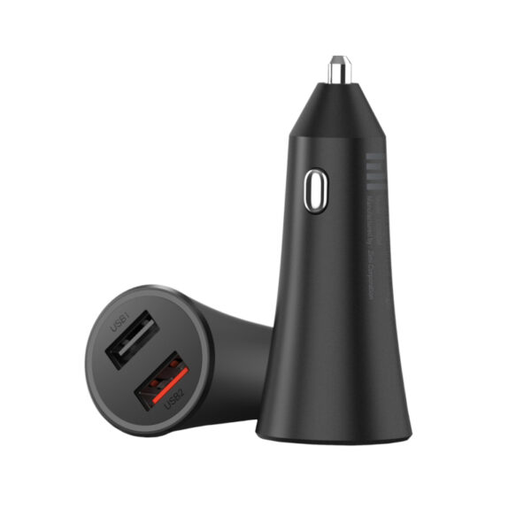 Xiaomi 37W Dual-Port Car Charger - Black - Image 3