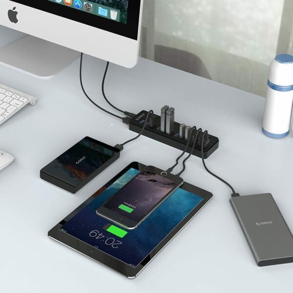 ORICO 12 Port USB3.0 Hub - Black - Image 4